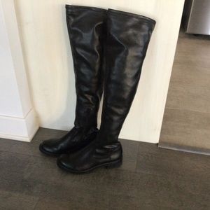 Black over the knee boots, size 8.5